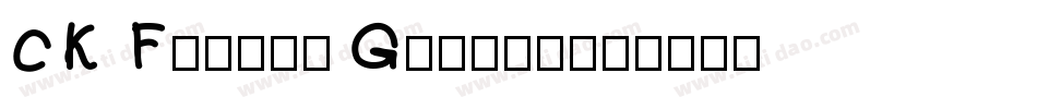 CK Flower Garden字体转换